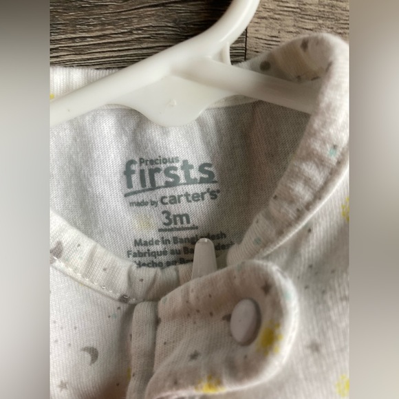 Carters Unisex 3 Month Moon & Stars Footie - Picture 4 of 5